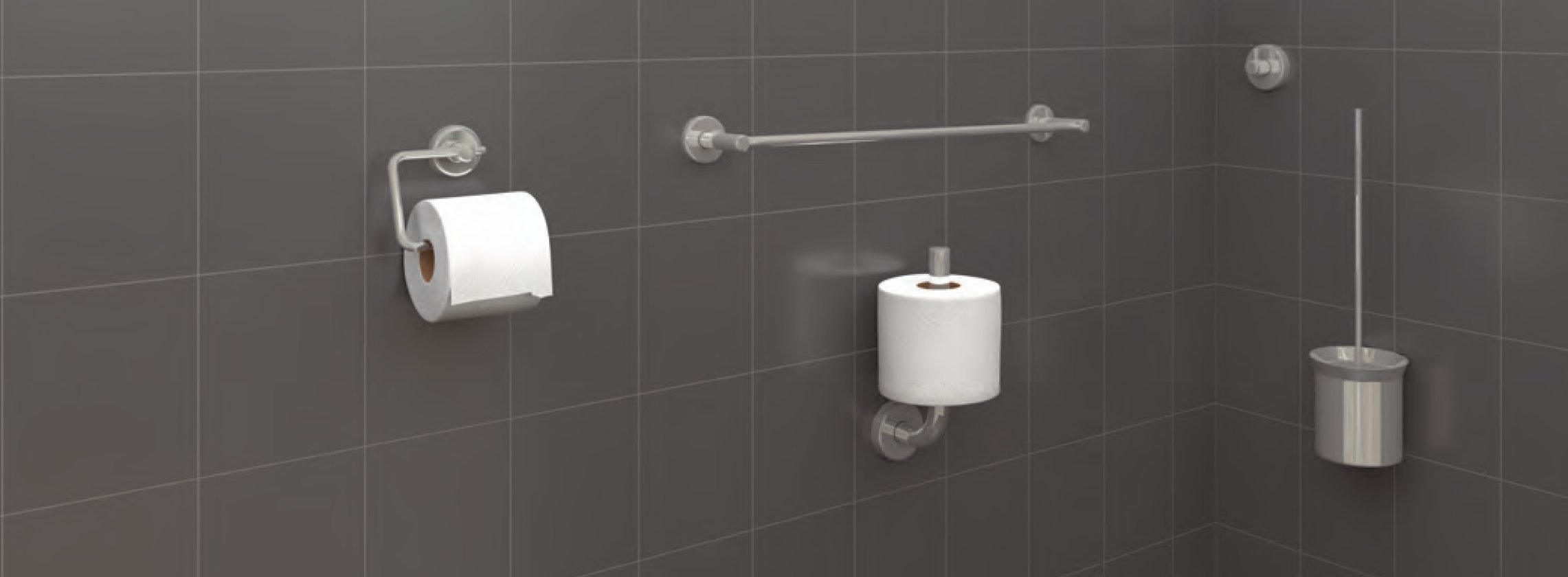 Bobrick B667 - Recessed Toilet Paper Holder - household items - by