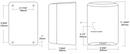 NOT AVAILABLE: A&J Washroom U1512 Jet Air Series Automatic Hand Dryers 110/120V