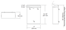 NOT AVAILABLE: A&J Washroom U591 Stainless Steel, Surface Mounted Sanitary Napkin Disposals