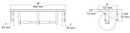 NOT AVAILABLE: A&J Washroom U815 Double Roll Toilet Tissue Dispenser with a Shelf