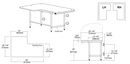NOT AVAILABLE: A&J Washroom U921 Bariatric Shower Seat L-Shaped