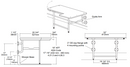 NOT AVAILABLE: A&J Washroom U928 Shower Seat for Terazzo Base Shower
