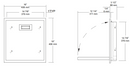 NOT AVAILABLE: A&J Washroom U931 Fold Down Stainless Steel Shower Seat - Recessed