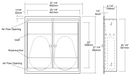 NOT AVAILABLE: A&J Washroom U952 Dual Bed Pan Cabinet