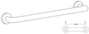 OVERSTOCK A&J Washroom UG2X-A Peened 1-1/4" Grab Bar