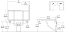 NOT AVAILABLE: A&J Washroom U929 Handed Retractable ADA Compliant Shower Seat - Surface Mounted