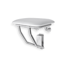 NOT AVAILABLE: A&J Washroom U934 Retractable ADA Compliant Shower Seat w/ vinyl fabric cushion - Surface Mounted