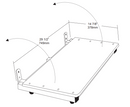 NOT AVAILABLE: A&J Washroom U935 Retractable ADA Compliant Tub Seat - Surface Mounted