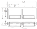 Bobrick B-2740 Double Roll Toilet Paper Dispenser - Newton Distributing