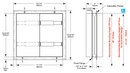 Bobrick B-386 Partition Mounted Toilet Paper Dispensers