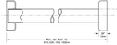 Bobrick B-6047 Series Shower Curtain Rod