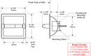 Bobrick B-667 and/or B-6677 Single Roll Toilet Paper Dispenser
