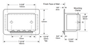 Bobrick B-4380 Recessed Heavy-Duty Soap Dish