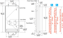 Bobrick B-47064 Semi-Recessed Napkin and/or Tampon Dispenser