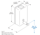 Bradley BRA 6562 Vertical Soap Dispenser