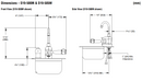 Bradley S19-500M Deck-Mounted Swing-Activated Faucet/Eyewash, Mixed Faucet