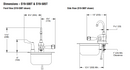 Bradley S19-500M Deck-Mounted Swing-Activated Faucet/Eyewash, Mixed Faucet
