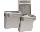 Elkay LZSTL8WSLK EZH2O Bottle Filling Station & Versatile Bi-Level ADA Cooler, Filtered Refrigerated Light Gray - Newton Distributing