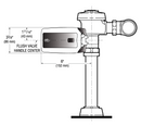 Sloan Valve EBV200A Exposed Sensor Urinal/Water Closet Retrofit Flushometer (3325201)