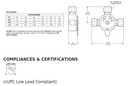 Sloan Valve MIX-60-A Below Deck Mechanical Mixing Valve (3326009)