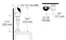 Sloan Valve G2 RESS-U Top Spud, Battery, Urinal Retrofit Flushometer (3325403)