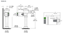 Sloan Valve EBV550A-1.6/1.1 Exposed Sensor Water Closet Retrofit Flushometer (3325501)