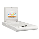 Saniflow CP0016V-ASTM BabyMedi White Plastic Baby Changing Station - Vertical
