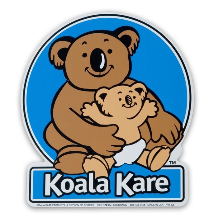 Koala Kare 841 Door Label for Baby Diaper Changing Stations - Newton Distributing