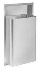 Bradley BRA 344 Waste Receptacle 12 Gallon Framed, Recessed