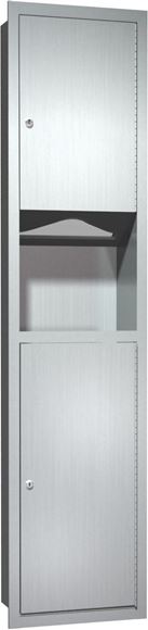 ASI 0467 Paper Towel Dispenser and Waste Receptacle Combination Units - Newton Distributing
