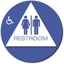 Eaglestone - California ADA, Title 24 - Unisex Restroom Sign (Circle)