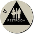 Eaglestone - California ADA, Title 24 - Unisex Restroom Sign (Circle)