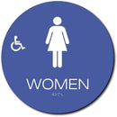 Eaglestone - California ADA, Title 24 - Women's Restroom Sign (Circle)