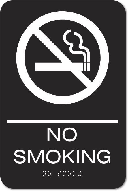 Eaglestone - No Smoking Sign, 6x9"