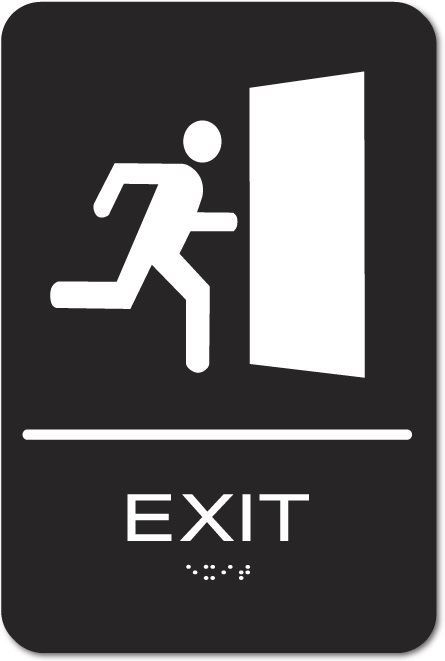 Eaglestone - Exit Sign with Graphic - Newton Distributing