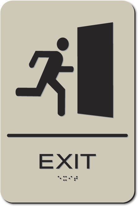 Eaglestone - Exit Sign with Graphic - Newton Distributing
