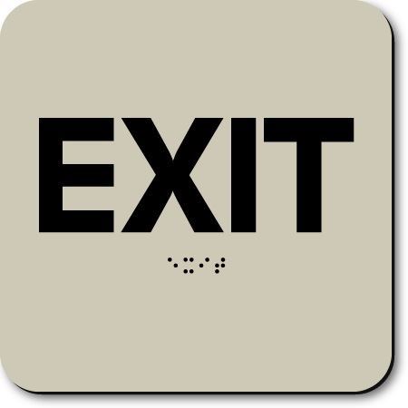 Eaglestone - Exit Sign without Graphic