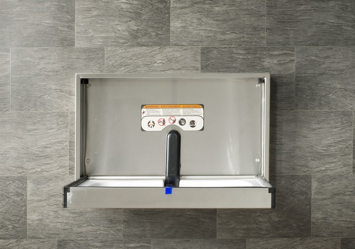 Foundations 100-SS-SM Stainless Steel Baby Changing Stations - Newton Distributing