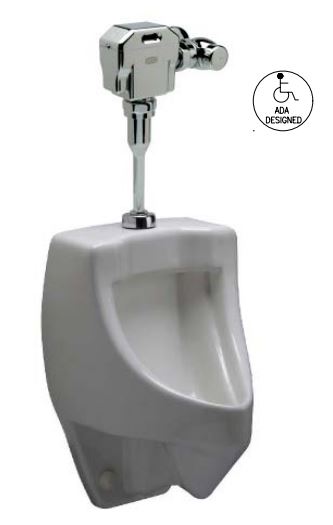 Z5738.206.00 “Small Pint” 1/8 gpf, Hardwired Ultra Low Consumption Urinal System - Newton Distributing