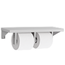 NOT AVAILABLE: A&J Washroom U815 Double Roll Toilet Tissue Dispenser with a Shelf