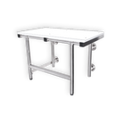 NOT AVAILABLE: A&J Washroom U920 Retractable ADA Compliant Shower Bench - Surface Mounted