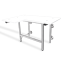 NOT AVAILABLE: A&J Washroom U921 Bariatric Shower Seat L-Shaped