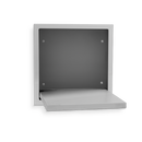 NOT AVAILABLE: A&J Washroom U931 Fold Down Stainless Steel Shower Seat - Recessed