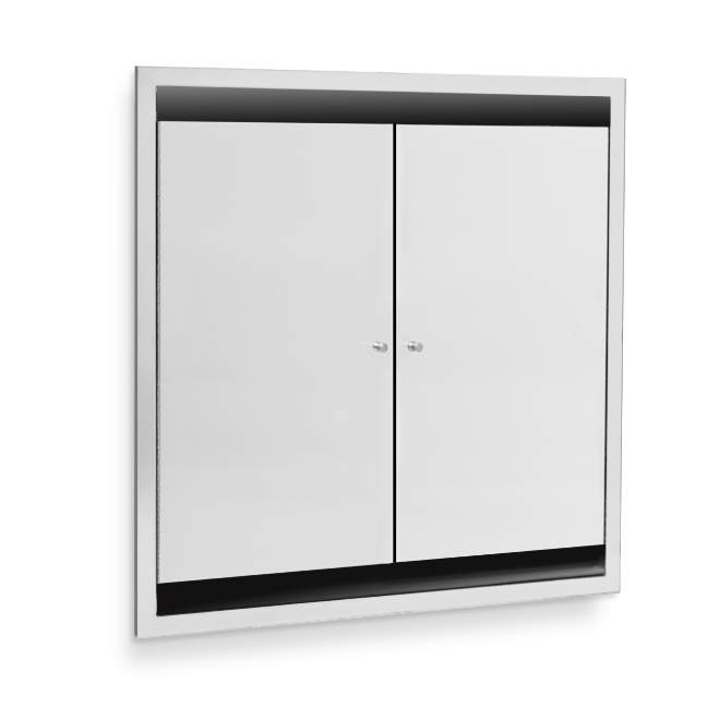 NOT AVAILABLE: A&J Washroom U952 Dual Bed Pan Cabinet