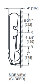 ASI 9012 Baby Changing Station - Horizontal, Surface Mounted - Newton Distributing