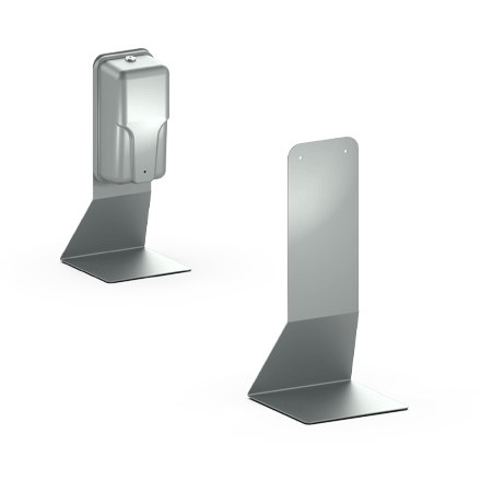 ASI DS-0400 Stainless Steel Desktop Stand for Hand Sanitizer Dispenser