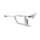 NOT AVAILABLE: A&J Washroom U929 Handed Retractable ADA Compliant Shower Seat - Surface Mounted