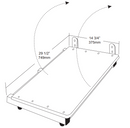 NOT AVAILABLE: A&J Washroom U936 Retractable ADA Compliant Tub Seat - Surface Mounted