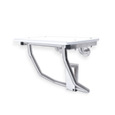 NOT AVAILABLE: A&J Washroom U939 Retractable ADA Compliant Shower Bench - Surface Mounted