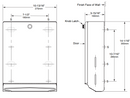 Bobrick B-2620 Multifold or 400 C-Fold Paper Towel Dispensers with Knob Latch  - Newton Distributing